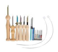 Punch à aiguille Set Ergonomic en acier inoxydable Kit de broderie de poinçon facile Opération Craft DIY HOME