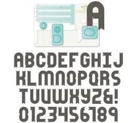 Punch board alphabet wer (perforatrice à lettres) - we r memory keepers G