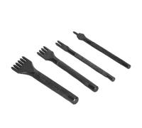 Punch en Cuir, Outil de Punch à Trou de Cuir en Acier Inoxydable Punie Poret Outil d'artisanat en Cuir Punchs 1/2/4/6 Dent de Dents Punch Suture Suture Rond Put