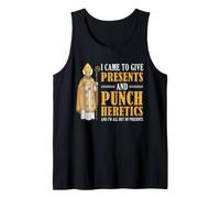 Punch Heretics Funny Religieux Sarcastique Pape Catholique Humour Débardeur