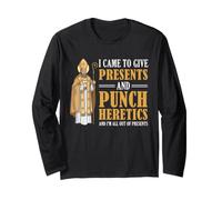 Punch Heretics Funny Religieux Sarcastique Pape Catholique Humour Manche Longue