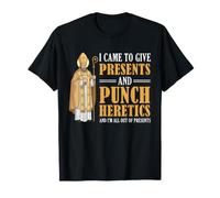 Punch Heretics Funny Religieux Sarcastique Pape Catholique Humour T-Shirt