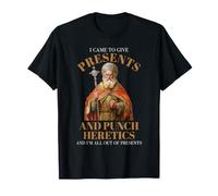 Punch Heretics Funny Religieux Sarcastique Pape Catholique Humour T-Shirt