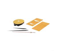 Punch Horloge murale silencieuse DIY Kit avec chiffres en acrylique et fonction phosphorescente pour chambre à coucher et salon Décoration murale (doré)