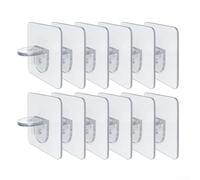 Punch Lot de 612 piquets de support transparents pour armoire, armoire, cuisine, bibliothèque, verre, plastique et bois avec forte adhérence et capacité de charge (12 pièces)