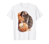 Punch - Mignon bébé Singe et Orang-outan en Peluche Aquarelle T-Shirt