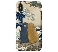 Punch & Momo-Chan New Love Wave Art Humour Coque pour iPhone X/XS