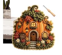 Punch Needle Kit - 3D Fabric Cottage Handmade Craft Set, Creative Embroider