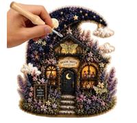 Punch Needle Kit | 3D Fabric Cottage Handmade Craft Set | Punch Needle
