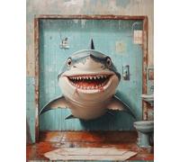 Punch Needle Kit Adulte Animaux Fantastiques De Poissons De Mer kit De Tapis À Crochet De Loquet DIY Latch Hook Rug Kits ，Tapisserie pour La Décoration Intérieure 31x45in