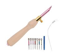 Punch Needle Kit Easy Interchangeable Pinhead Wooden Handle DIY Making Adjustable Punch Needle for Embroidery Projects Beech Alloy Material 1 Set