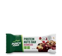PUNCH POWER - Barre Protéinée Protein Nuts Bar - 6,8g Proteine - Riche En Proteine - Texture Croquante - Barre Protéinée 40g - Fruits Rouges Cacahuètes Noix De Cajou - Sans Colorant Sans Conservateur