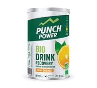 PUNCH POWER - Biodrink Recovery - Orange - Pot 400 g - Riche en protéines - Contient des Glucides - Sodium - Potassium - Magnésium - Bio - Marque Française