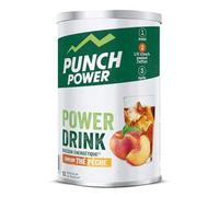 PUNCH POWER - Biodrink - Thé-Pêche - Pot 500 g - Boisson Glucidique de l'effort - Différentes formes de glucides (maltodextrine, dextrose, fructose, saccharose) - Bio - Marque Française