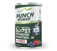PUNCH POWER Boisson Énergétique Boost +3h Fruits Rouges - Préparation en Poudre pour Efforts Intensifs - Pot de 500 g