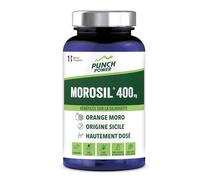 PUNCH POWER Morosil 400 mg - 60 comprimés à l'extrait d'orange Moro de Sicile - Complément alimentaire pour la silhouette - Sans gluten, sans lactose, sans colorant ni conservateur