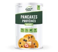 PUNCH POWER - Pancakes Protéinés Nature, Texture Moelleuse Petit-Déjeuner Énergisant, Boîte 400g - Lot De 2