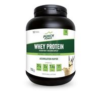 PUNCH POWER - Protéine Pure Whey Vanille Savoureuse et Crémeuse, Formule Haute Performance, Boîte 750g