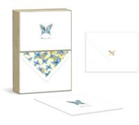 Punch Studio 44637 Cartes de remerciement et enveloppes décorées Motif papillon