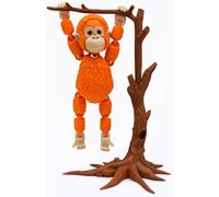 Punch The Monkey - Figurine articulée Singe avec Arbre Support - Inspiré par l'histoire virale du Singe Qui a cherché Un câlin - Cadeau émotionnel Symbole d'amour