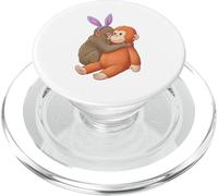 Punch The Monkey Lapin de Pâques câlin Mignon PopSockets PopGrip pour MagSafe