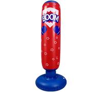 Punching Bag Gonflable en PVC Type Kick Boxing, 49,2 Pouces, 125 cm de Haut, Base épaissie, Cible Debout Stable, Sac de Boxe Gonflable pour entraînement, Exercice Physique et Gestion émotionnelle