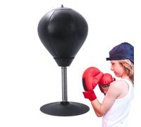Punching Bag - PVC, 14.57x7.09x7.09in Boxing Bag Desktop Boxing Punch Ball | Durable Electroplated Spring Fitness Toy, Stress Relief Sports Equipment for Home, Office, Training, Workout, Gift