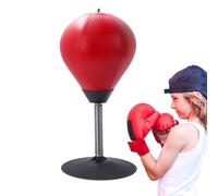 Punching Bag - PVC, 14.57x7.09x7.09in Boxing Bag Desktop Boxing Punch Ball | Durable Electroplated Spring Fitness Toy, Stress Relief Sports Equipment for Home, Office, Training, Workout, Gift