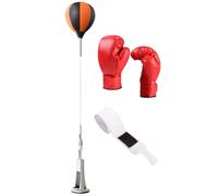 Punching Bag with Stand, Home Boxing Equipment, Height Adjustable Strong Rebound with Spring Base Reaction Trainer for Stress Reduction Home Physical Health