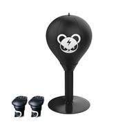 Punching Ball Bureau, Punching Ball avec Ventouse Super Résistante et Pince de Bureau, Sac de Frappe de Bureau, Balle Anti-Stress Robuste, Sac de Frappe de Bureau pour Patronou collègue