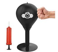 Punching Ball De Table De Bureau | Frappe Anti-Stress Punching Ball Bureau avec Pompe | Sac De Boxe De Bureau Autoportant | Antistress Sac De Frappe Table avec Ventouse Et Pompe À Air