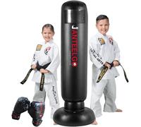 Punching Ball Enfants Avec Gants De Boxe: 150cm Sac De Boxe Enfant Gonflable - Sac De Frappe Sur Pied Cadeaux Pour Garçons Et Filles 3-12 Ans Pratiquant Le Karaté (Punching Ball Enfants-B)