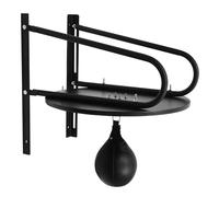 Punching Ball Speedball 60 x 60 cm Ballon de fitness professionnel pour la boxe, la réaction et la formation, montage mural, kit complet, montage mural réglable