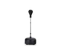 punching ball sur pied réglable noir en hauteur 140-158 cm avec gants base lesté avec ventouses pour enfants/adultes