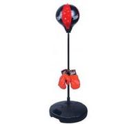 Punching ball sur socle + gants multicolore G
