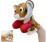 Punching Puppet Animal Boxing Puppet, Poupées de Requin Kung Fu Gants Husky avec Son, Cadeaux drôles pour Petits Chiens et Chats-E
