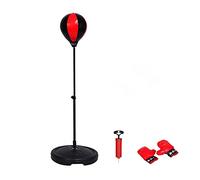 Punchingball - Sac de Boxe sur Pied - Hauteur réglable - pour Adolescent - Sac de Frappe - Sac d'exercice, Gants de Boxe