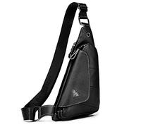 pundarika sacs bandoulière homme cuir sac poitrine sacoche pochettes homme-Noir