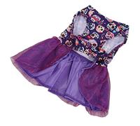 PUNELE Robe Halloween de Compagnie Extensible Douce, Belle Robe de Chien Princesse pour la Fête de Chiot, en Polyester Haut de Gamme, adapté aux Sorties, à la Marche, Les Jours (S)