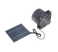 PUNELE Ventilateur à panneau solaire professionnel, économe en énergie solaire, ventilateur alimenté par panneau solaire efficace pour grenier, abri de jardin, poulailler avec interface à bride