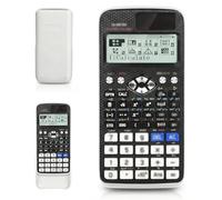 Puniama Calculatrice scientifique 552 fonctions, affichage naturel 10 + 2 chiffres, double alimentation solaire et batterie, calculatrice d'ingénierie avancée pour l'école, les examens, les étudiants