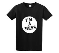 Punk 1977 Punk Rocker Sid Vicious I'm A Mess British O-Neck 100% Cotton Short Sleeve Unisex T-Shirt M