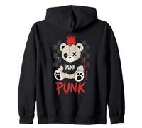 Punk Bear Goth Teddy Alternative Emo Rebelle Animal Sweat à Capuche