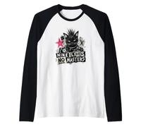 Punk Cat Nine Lives No Masters Mohawk Anarchy Manche Raglan