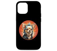 Punk Chihuahua Mohawk Veste en Cuir Treat Bone Rock Pet Dad Coque pour iPhone 12/12 Pro