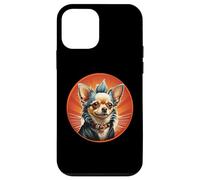 Punk Chihuahua Mohawk Veste en Cuir Treat Bone Rock Pet Dad Coque pour iPhone 12 Mini