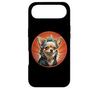 Punk Chihuahua Mohawk Veste en Cuir Treat Bone Rock Pet Dad Coque pour iPhone Air