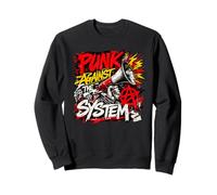 Punk Contre Le système - Protestation Rebelle du Punk Rock Sweatshirt