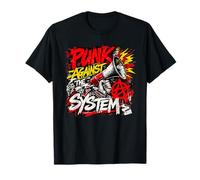 Punk Contre Le système - Protestation Rebelle du Punk Rock T-Shirt