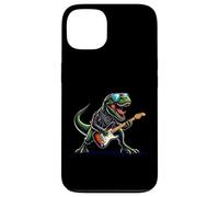 Punk Dinosaur, Rock'n Roll Goth Dino, Groupe de Guitare Amusant pour Enfants Coque pour iPhone 13